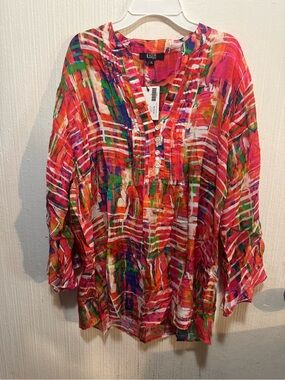 Women's Lior Paris Multi-Color Button-Front Top
